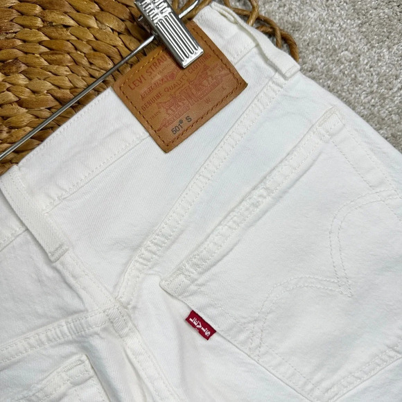 Levi’s Premium 501® Skinny Women’s Jeans Cloud Over-White Size 25 - Picture 12 of 16
